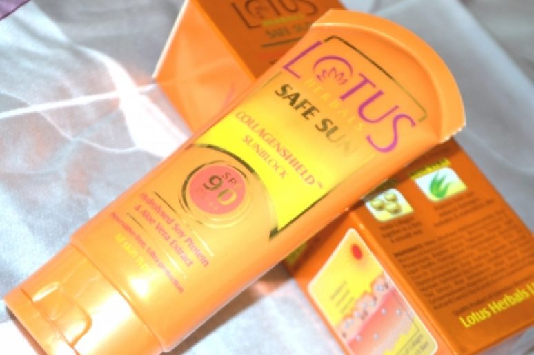 Lotus Herbals Safe Sun Collagenshield Sunblock with SPF 90 Review