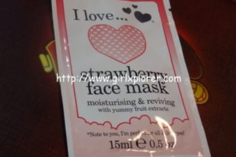 I Love…Strawberry Face Mask Review