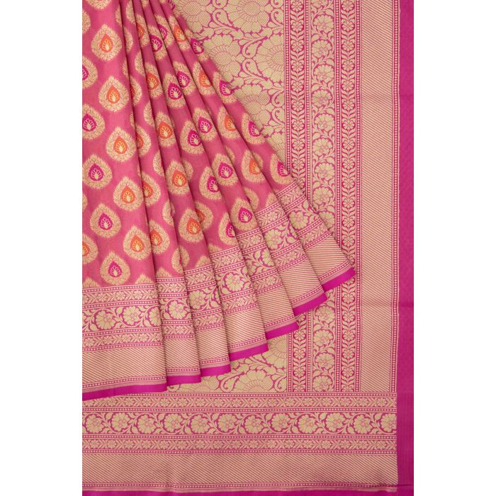 nalli pink banarasi saree